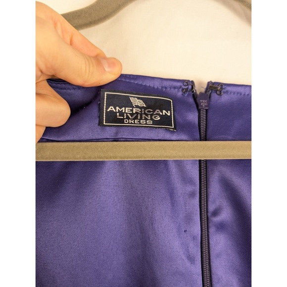 Ralph Lauren American Living Small Dress Purple Plum Sleeveless Cocktail Sheath - Picture 4 of 9